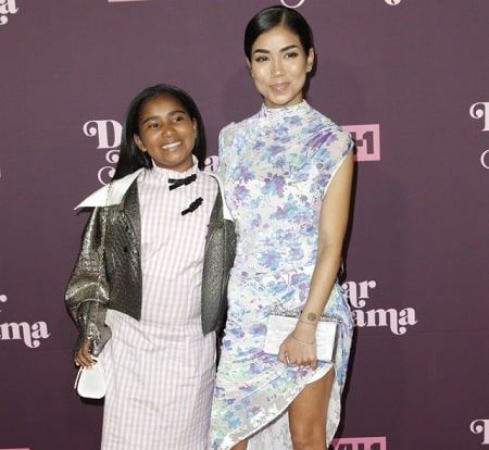 A picture of Namiko Love with her mother, Jhene Aiko.